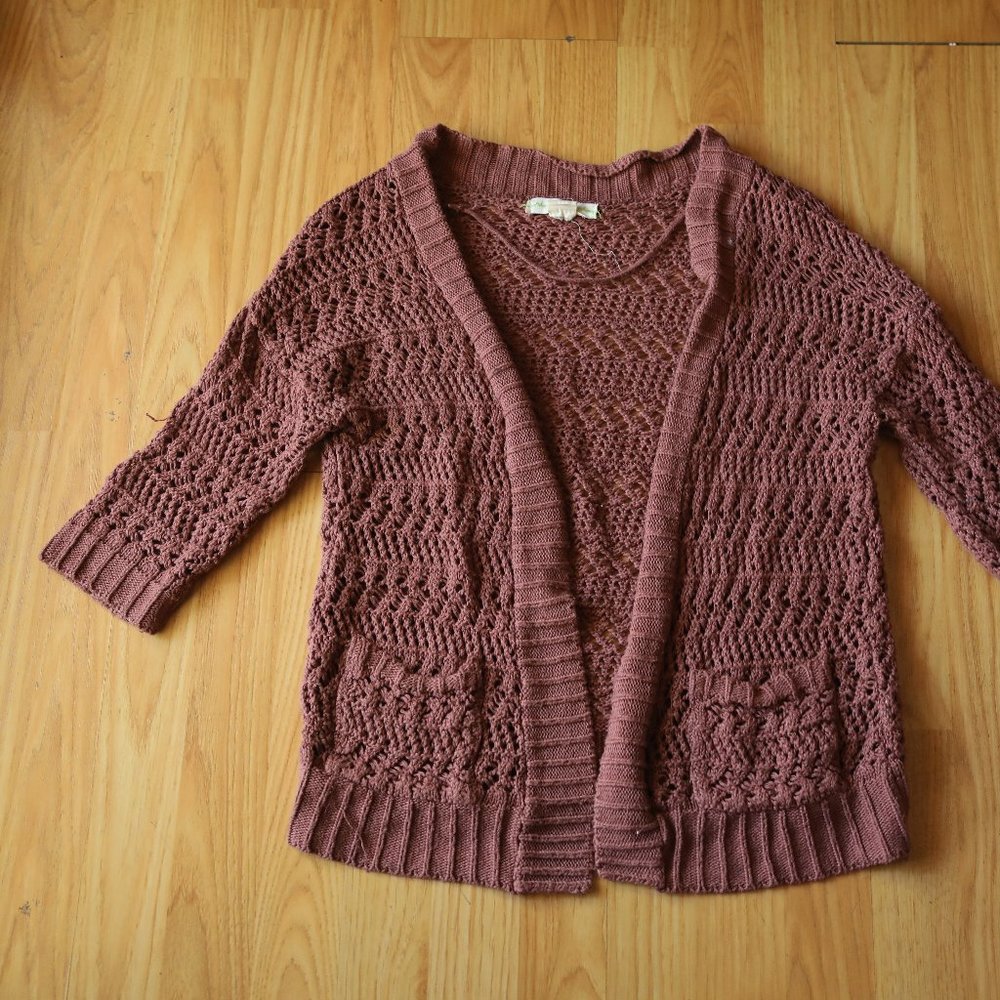 Staring at Stars - pink knit cardigan!